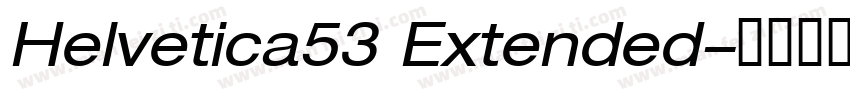 Helvetica53 Extended字体转换
